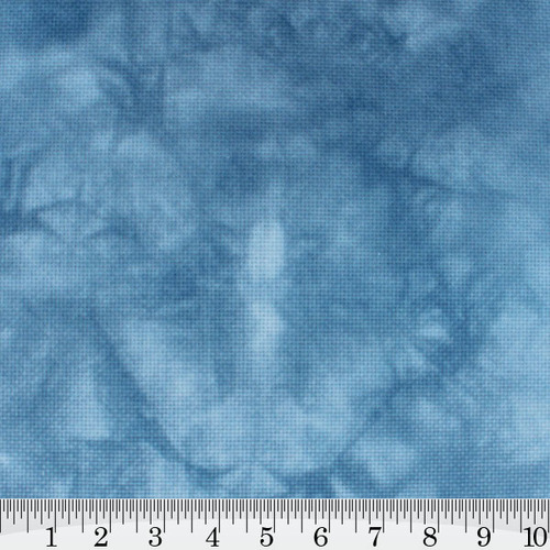 Denim Hand Dyed Effect Cross Stitch Fabric